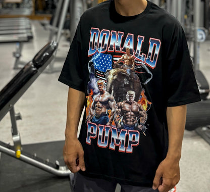 Donald Pump Gym Tee - Bold Patriotic Workout Shirt
