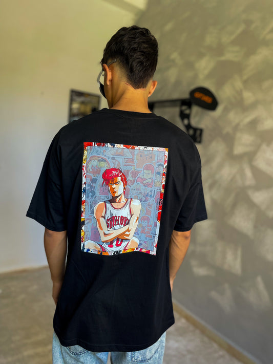 Oversized Slam Dunk T-Shirt – Iconic Basketball Manga Design
