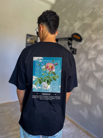 Floral Sky Tee – Rosaceae Typography Design