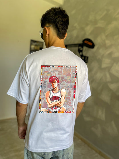Oversized Slam Dunk T-Shirt – Iconic Basketball Manga Design