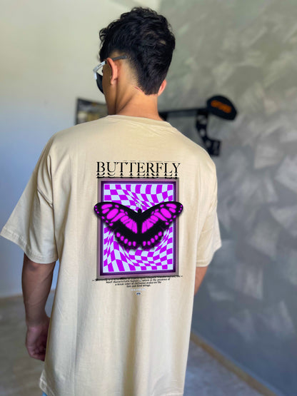 Butterfly Dimensions Graphic Tee - Twilight Black Edition