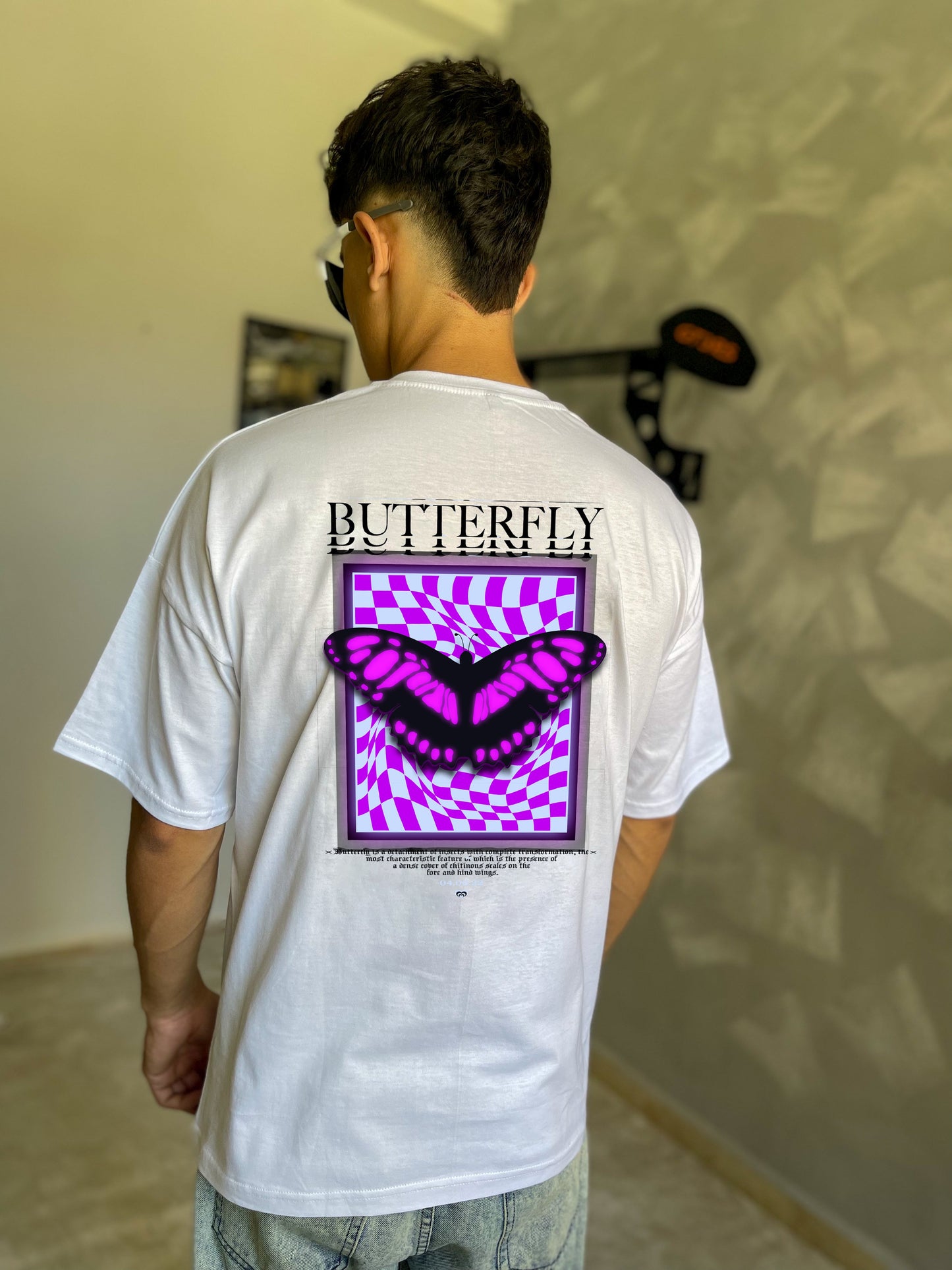 Butterfly Dimensions Graphic Tee - Twilight Black Edition